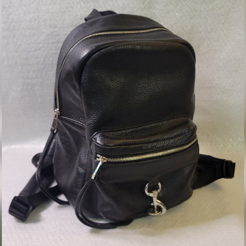 Rebecca Minkoff Black Mab Leather Mini Backpack